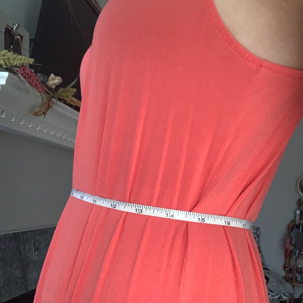 Coral long dress - Picture 2 of 3